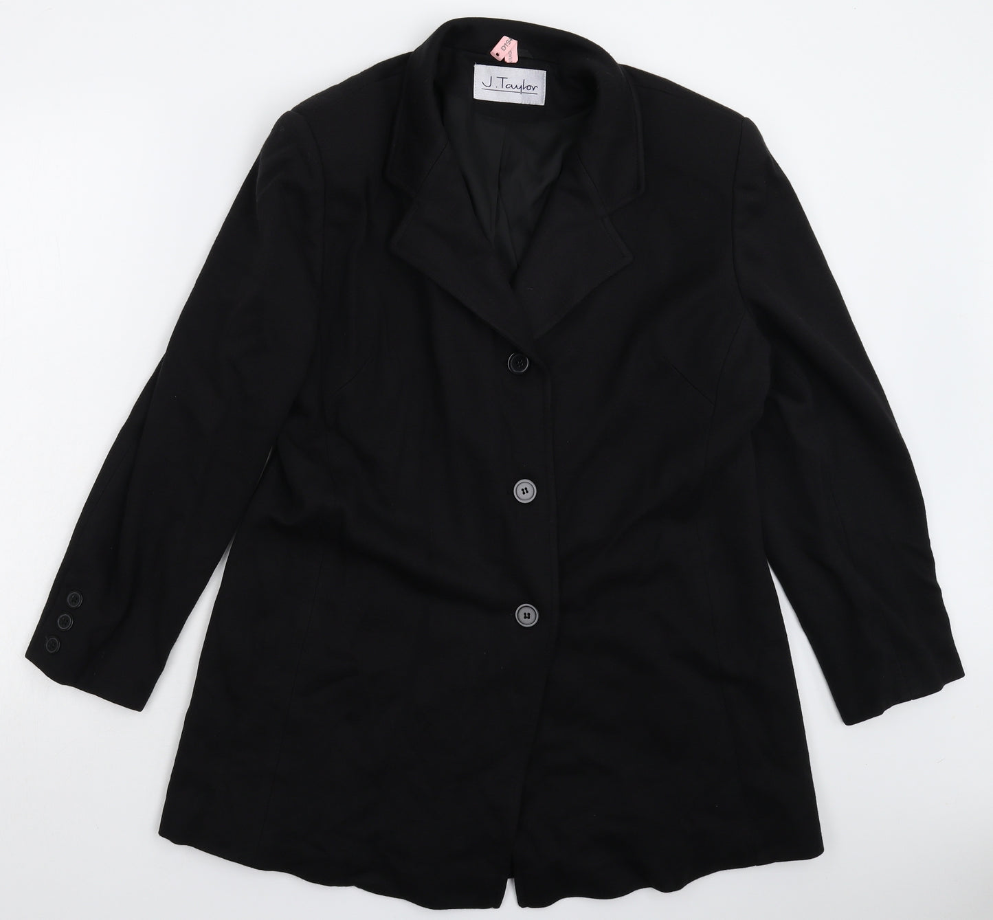 Julian Taylor Womens Black   Jacket Blazer Size 16