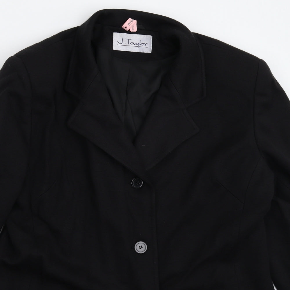 Julian Taylor Womens Black   Jacket Blazer Size 16