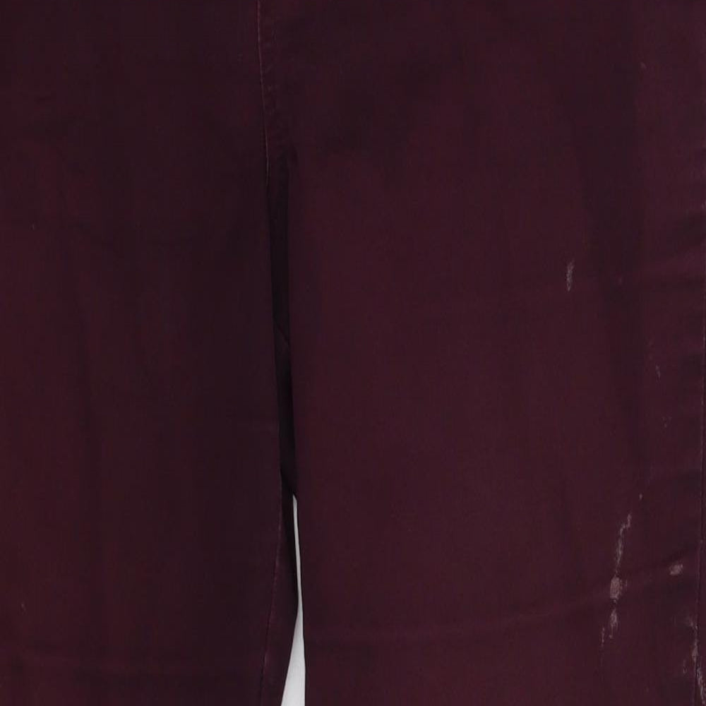 Wallis Womens Brown  Denim Jegging Jeans Size 14 L30 in
