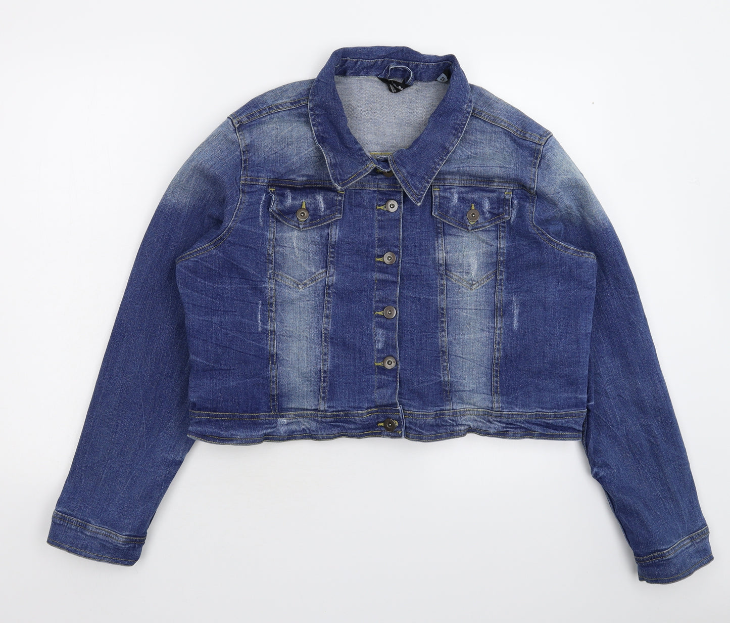 Simply Be Womens Blue  Denim Jacket  Size 22