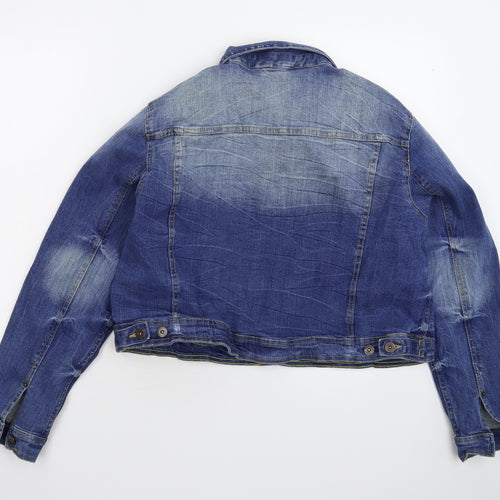 Simply Be Womens Blue  Denim Jacket  Size 22