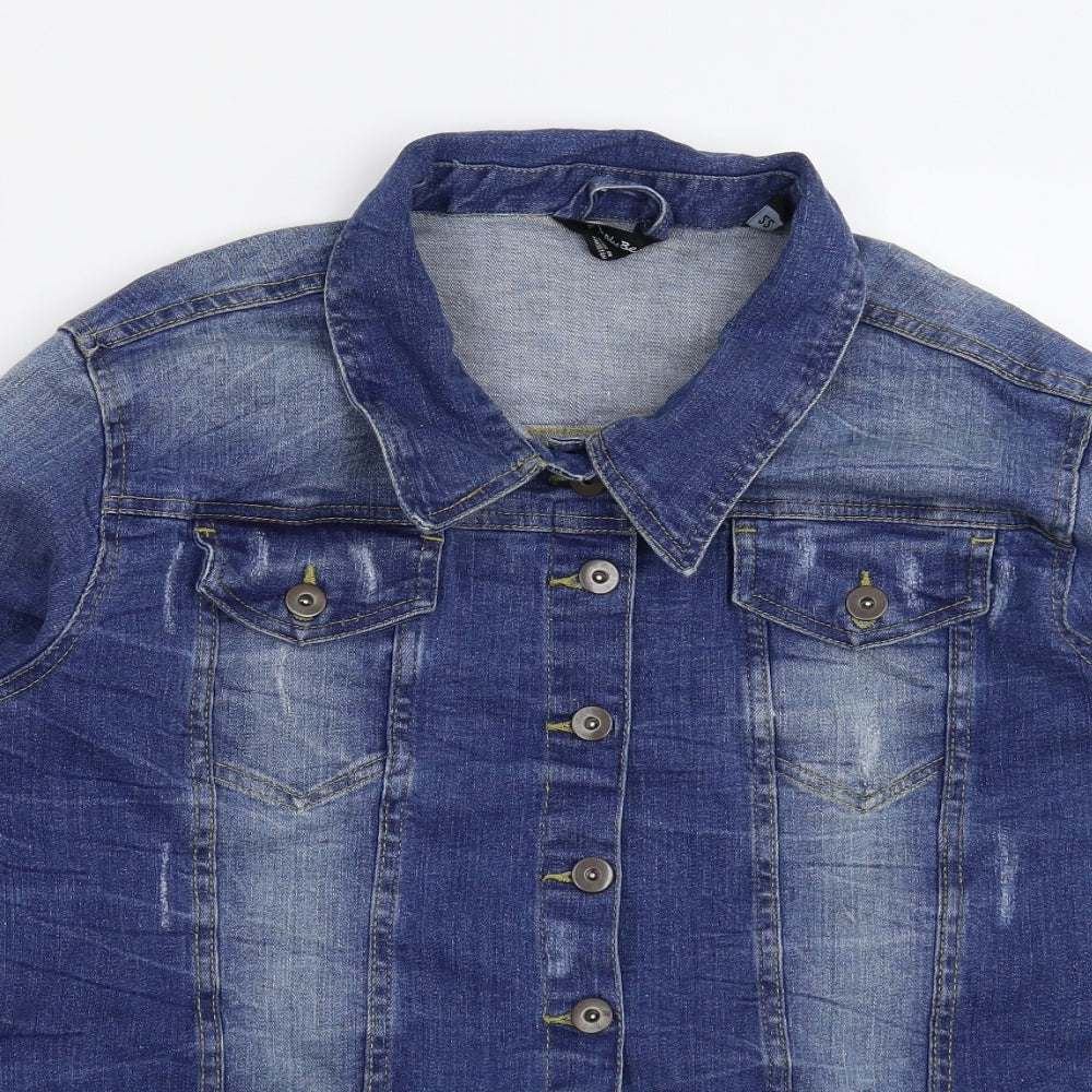 Simply Be Womens Blue  Denim Jacket  Size 22
