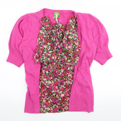 NEXT Womens Multicoloured Floral  Pullover Jumper Size 10  - top/jumper