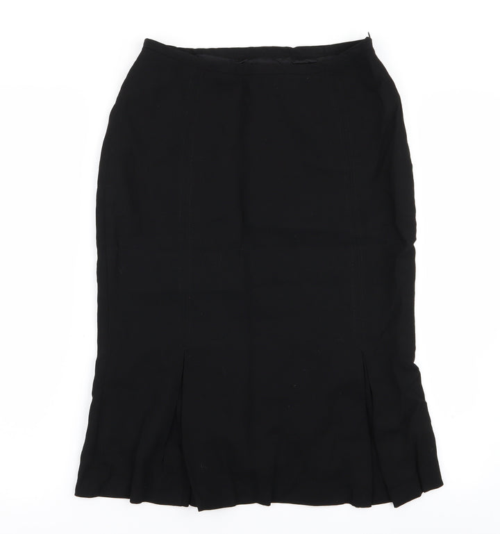 MNG Womens Black Flare Skirt Size 12