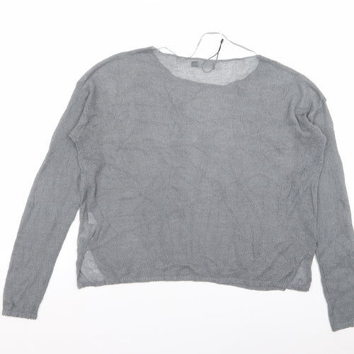 bershka bs girl Womens Grey   Basic T-Shirt Size 6