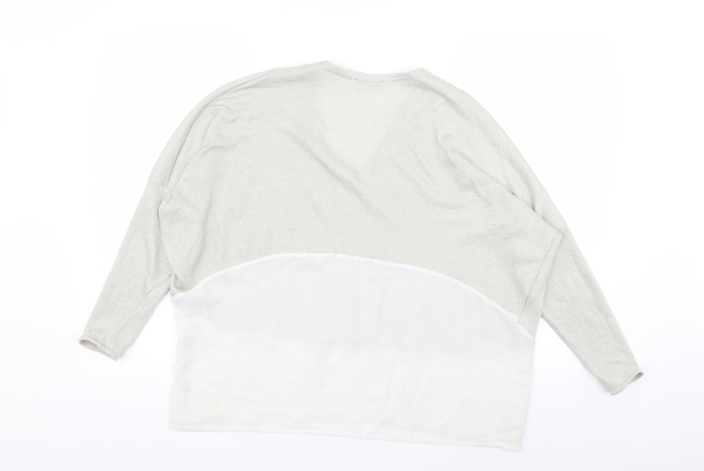 Zara Womens Ivory   Basic T-Shirt Size 12