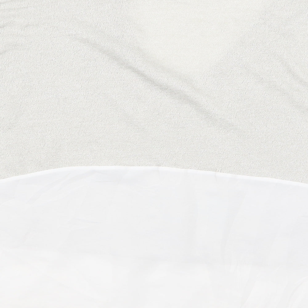 Zara Womens Ivory   Basic T-Shirt Size 12