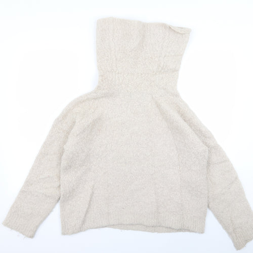 m&s Womens Beige   Pullover Jumper Size 12