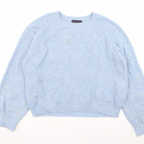M&S Womens Blue   Pullover Jumper Size M
