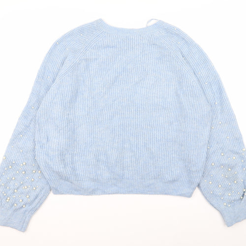 M&S Womens Blue   Pullover Jumper Size M