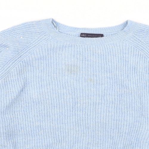 M&S Womens Blue   Pullover Jumper Size M
