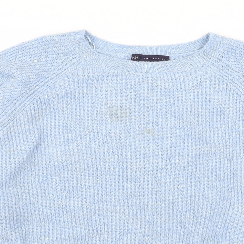 M&S Womens Blue   Pullover Jumper Size M