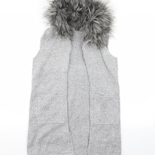 Primark Girls Grey   Cardigan Jumper Size 11-12 Years