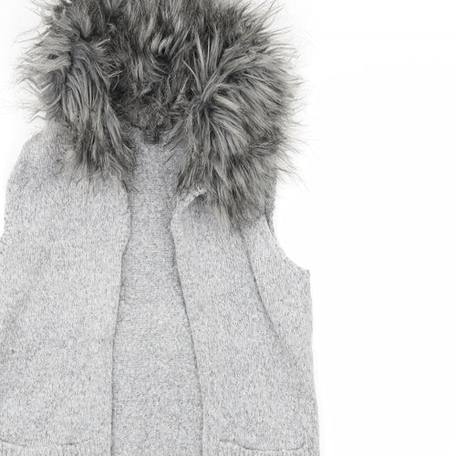 Primark Girls Grey   Cardigan Jumper Size 11-12 Years