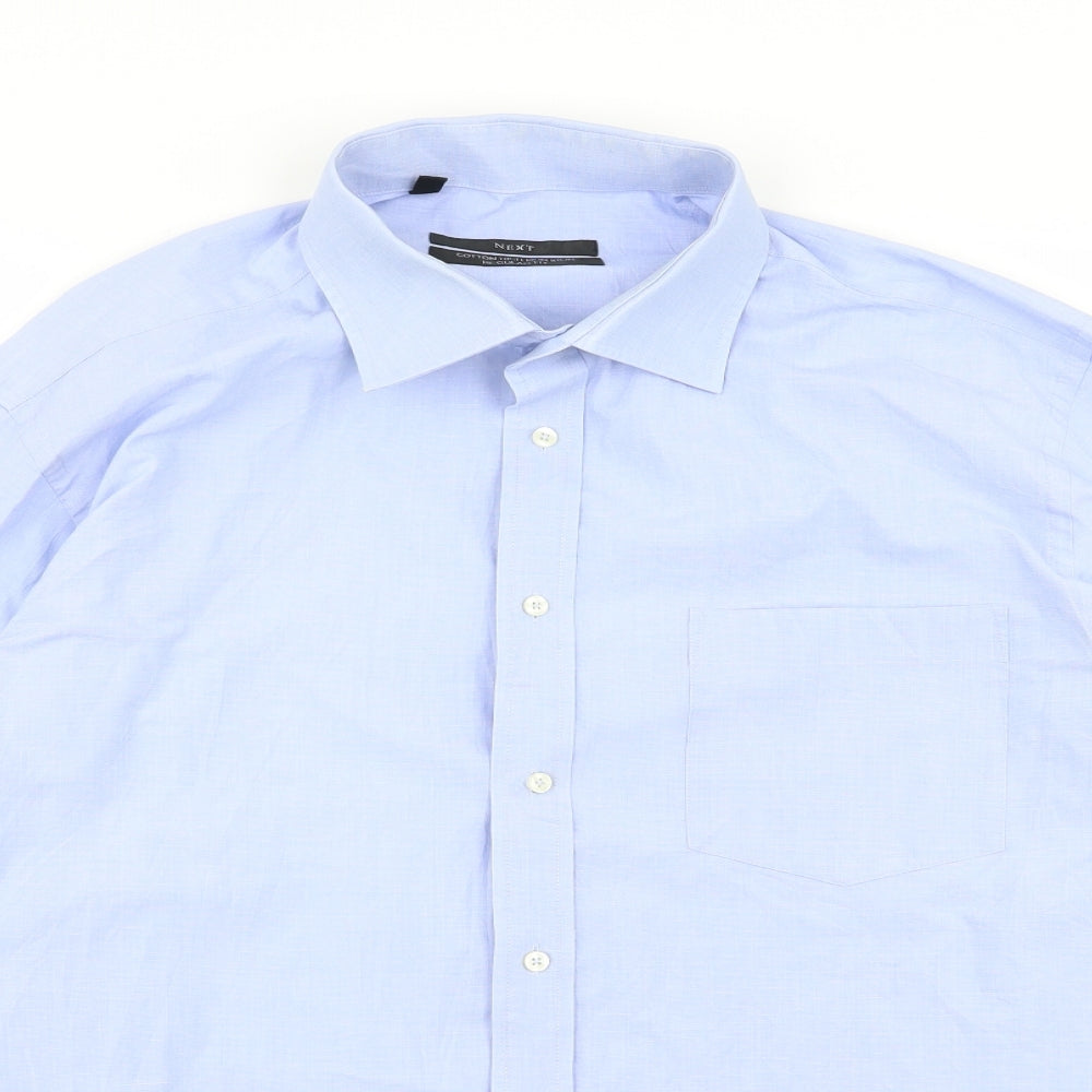NEXT Mens Blue    Dress Shirt Size 17.5