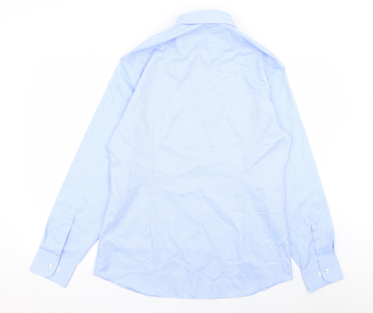 M&S Mens Blue    Dress Shirt Size 16.5