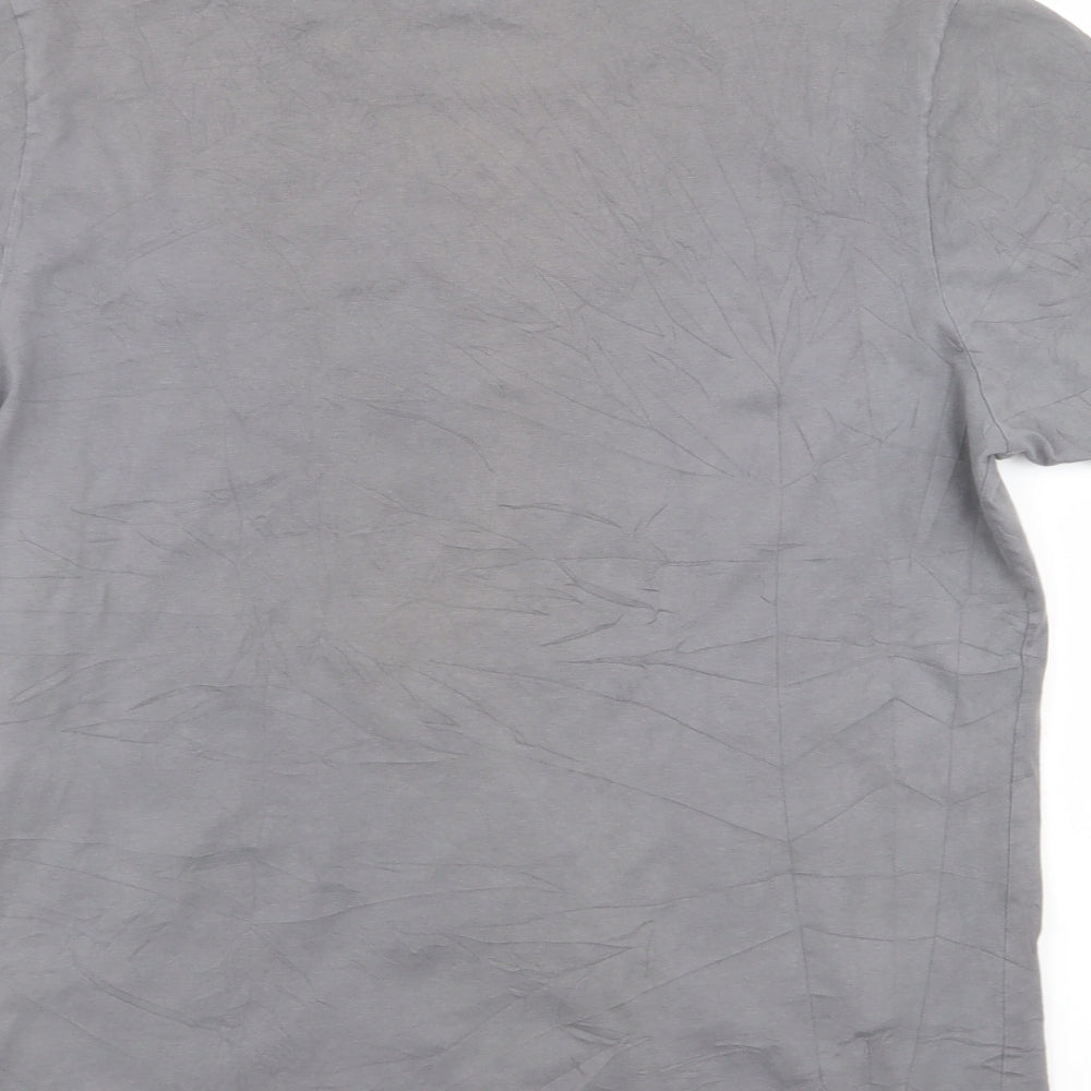 Pretty Green Mens Grey    T-Shirt Size M