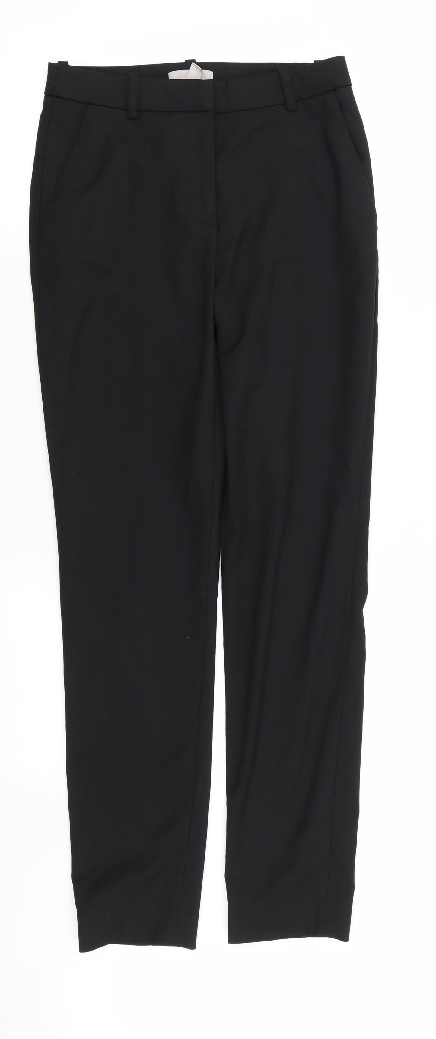 H&M Womens Black   Trousers  Size 4 L29 in