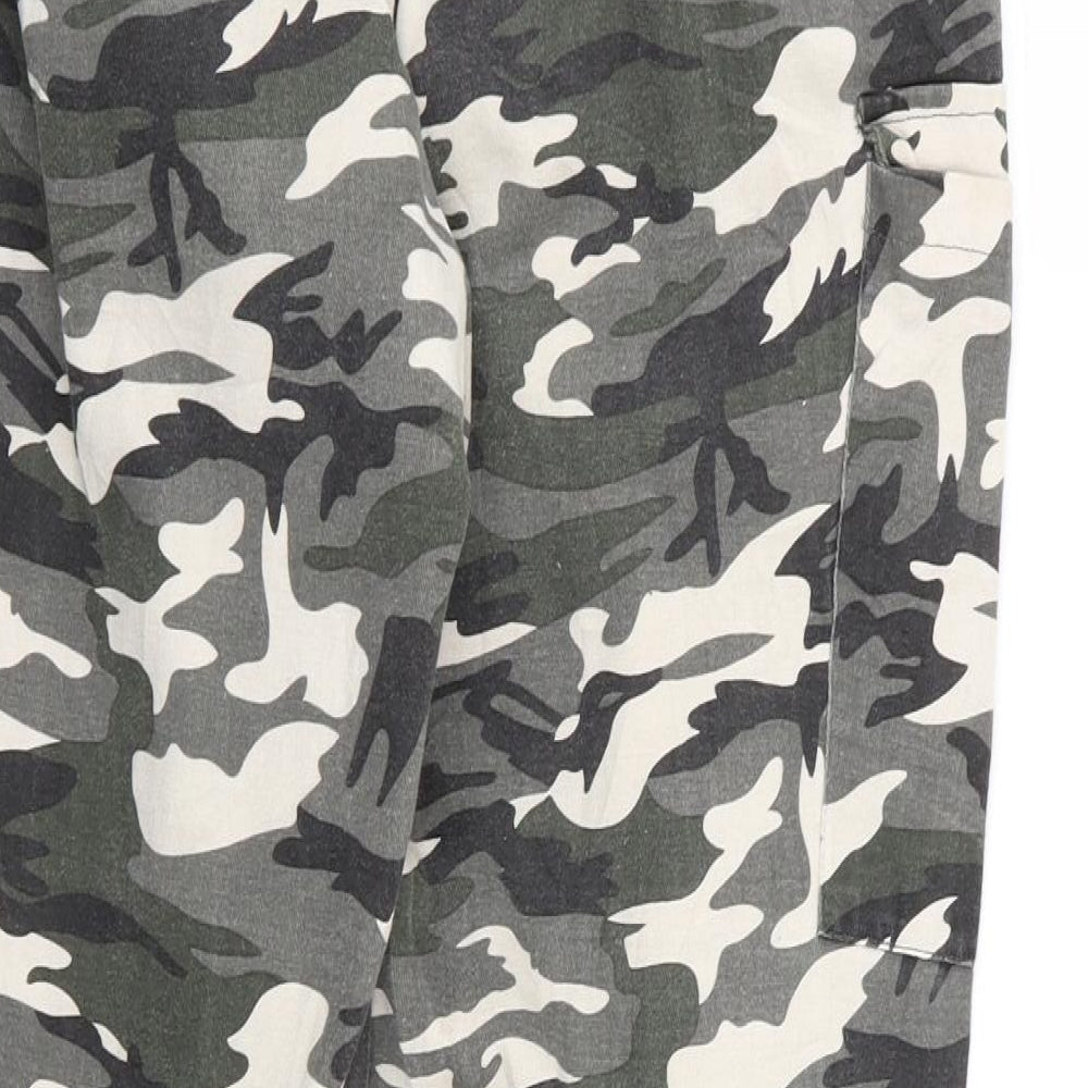 PLT Womens Multicoloured Camouflage  Cargo Trousers Size 12 L29 in