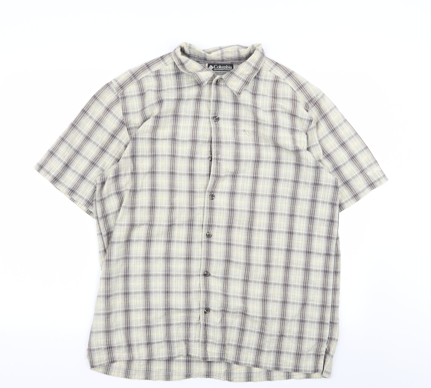 Columbia Mens Multicoloured Check   Button-Up Size M