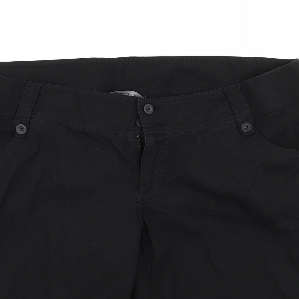 Dorothy Perkins Womens Black   Chino Shorts Size 14