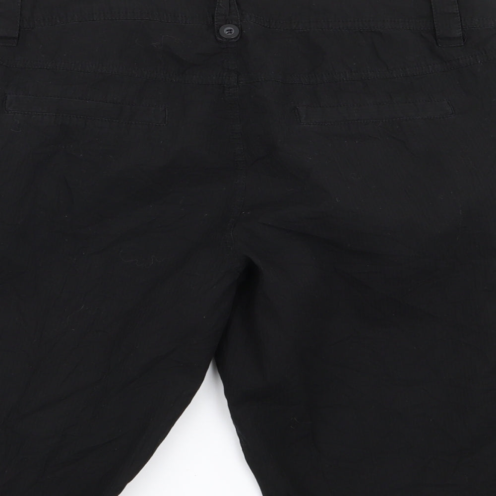 Dorothy Perkins Womens Black   Chino Shorts Size 14