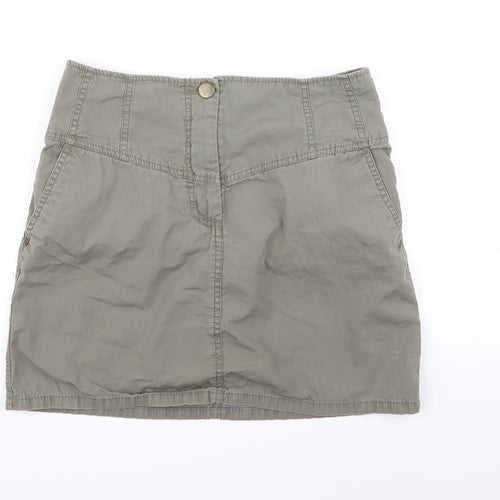 H&M Womens Green   Mini Skirt Size 8