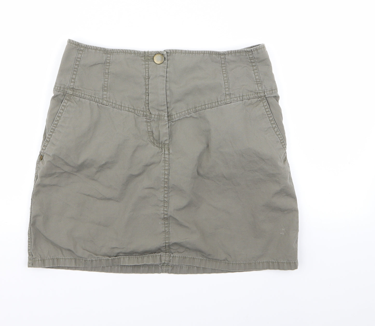 H&M Womens Green   Mini Skirt Size 8