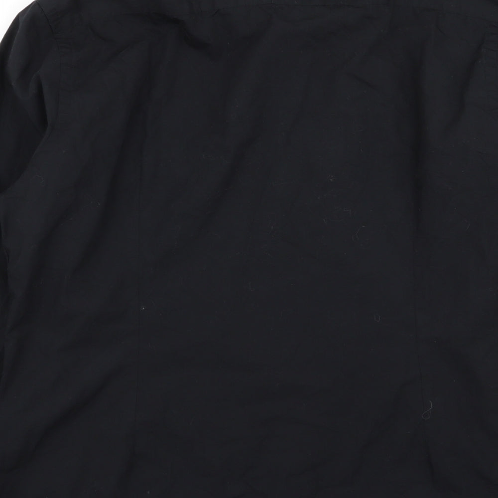 River Island Mens Black    Dress Shirt Size L