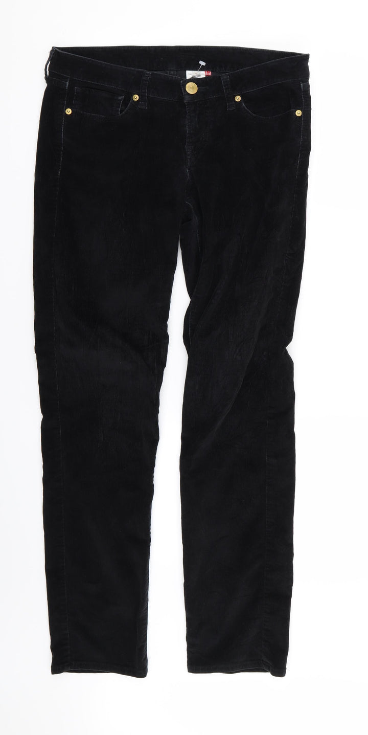 Preworn Womens Black Skinny Jeans Size 10 L32 in