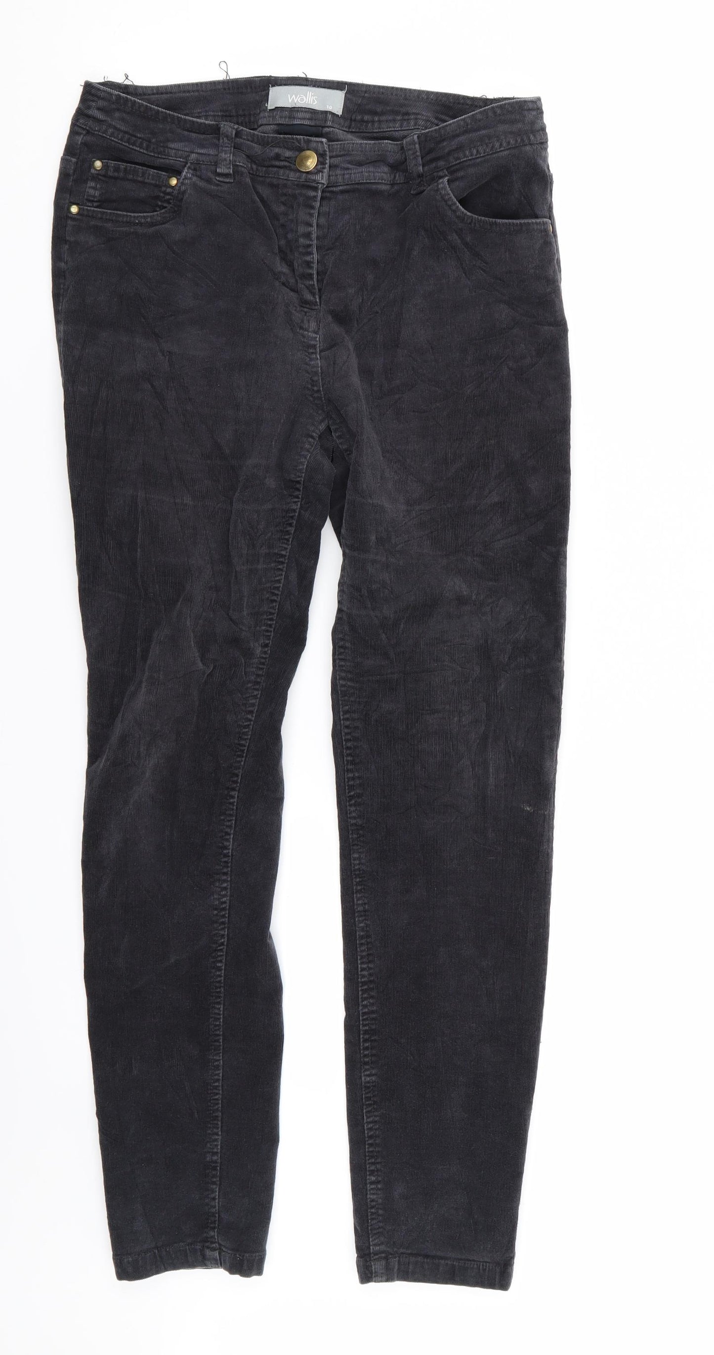 Wallis Womens Grey   Skinny Jeans Size 10 L32 in