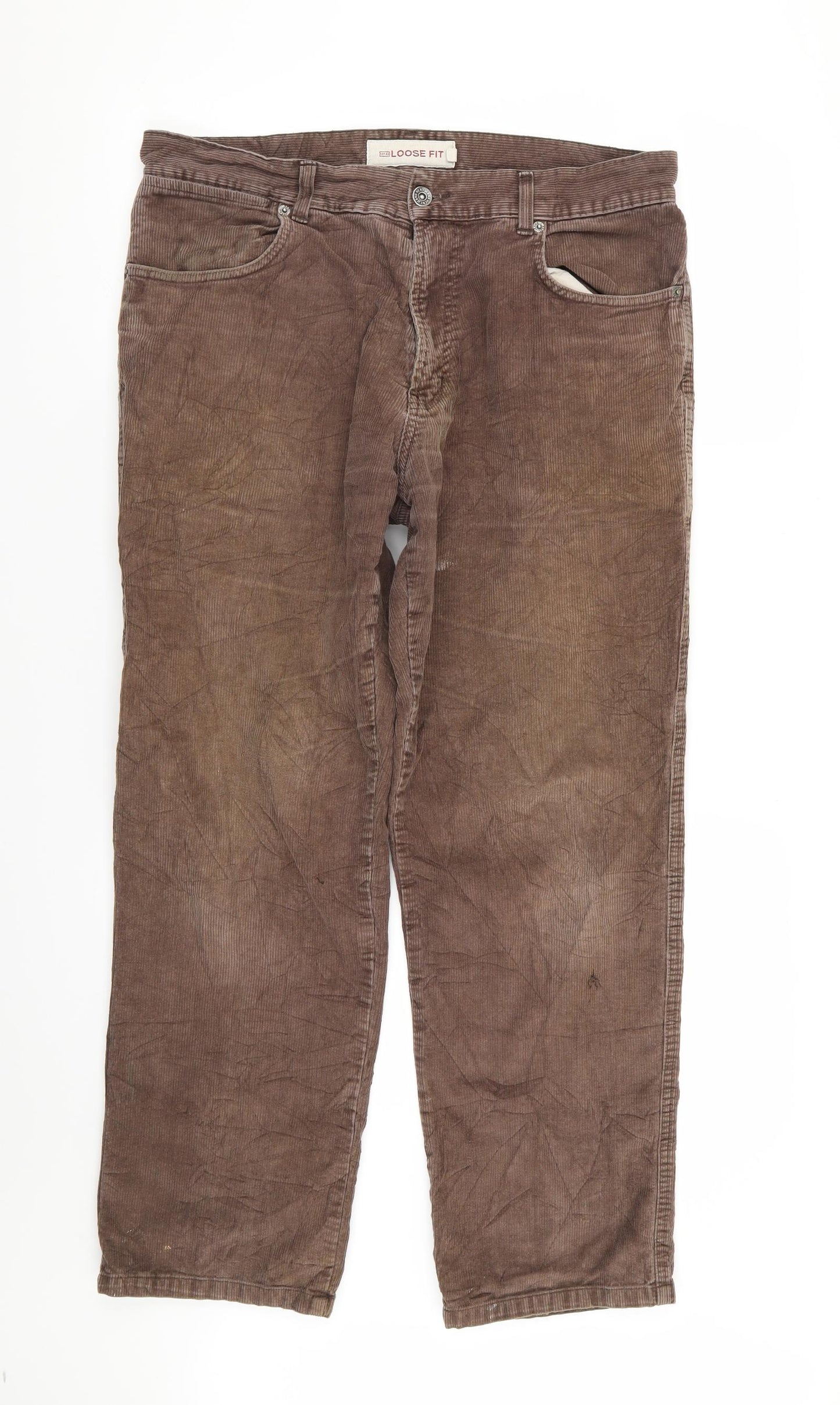 Preworn Mens Brown   Straight Jeans Size 34 in L30 in