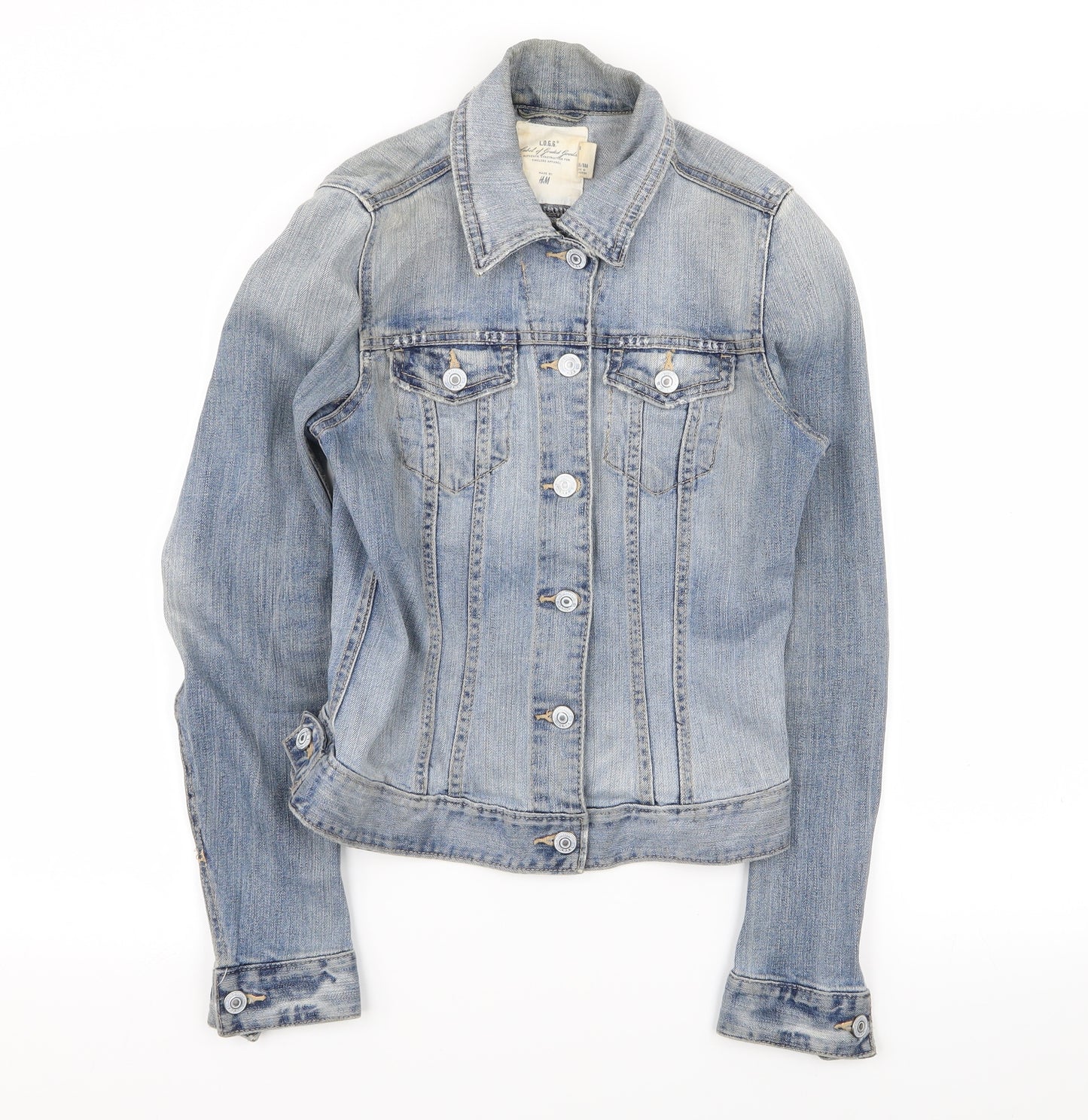 H&M Womens Blue   Jacket  Size 8  - denim jacket