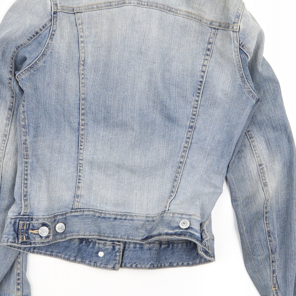 H&M Womens Blue   Jacket  Size 8  - denim jacket