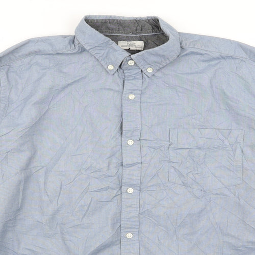 NEXT Mens Grey    Dress Shirt Size XL