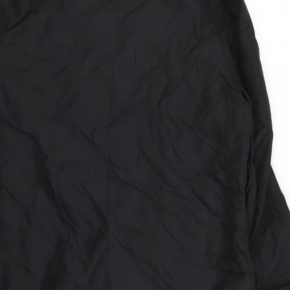essenials Womens Black   Overcoat Coat Size 18