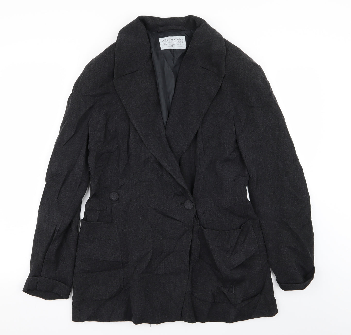 Country Road Womens Black   Jacket Blazer Size 10