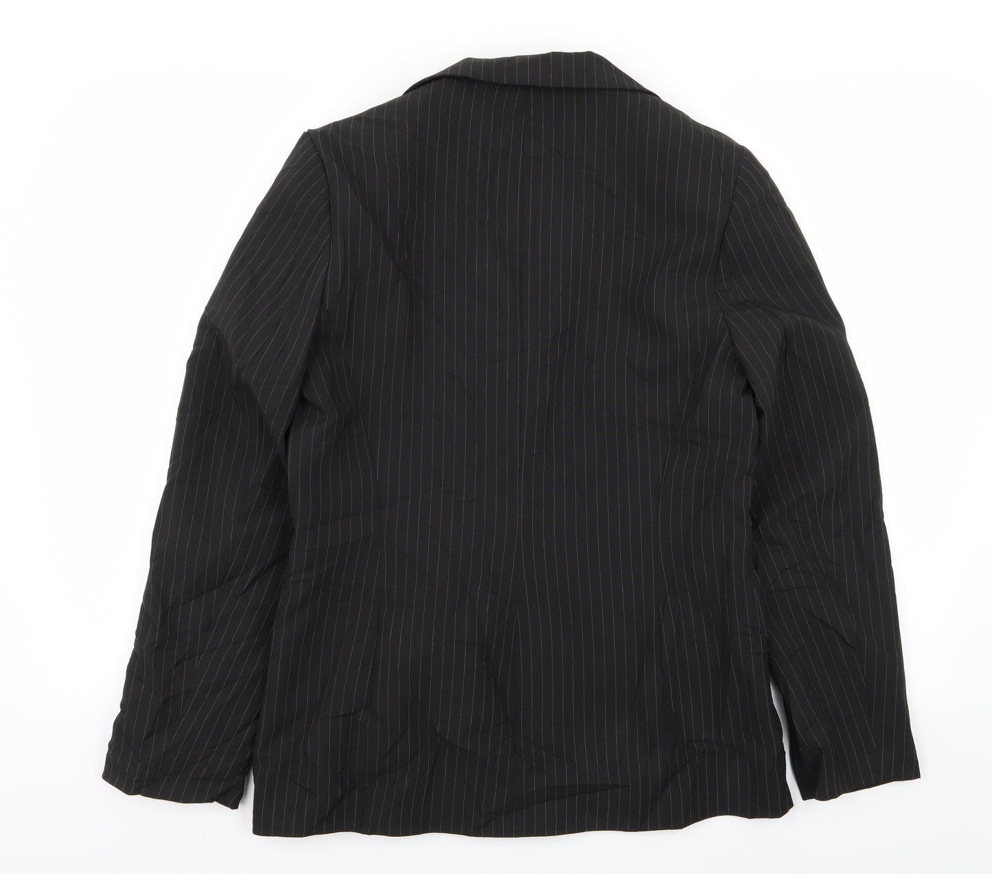 Dorothy Perkins Womens Black Striped  Jacket Blazer Size 12