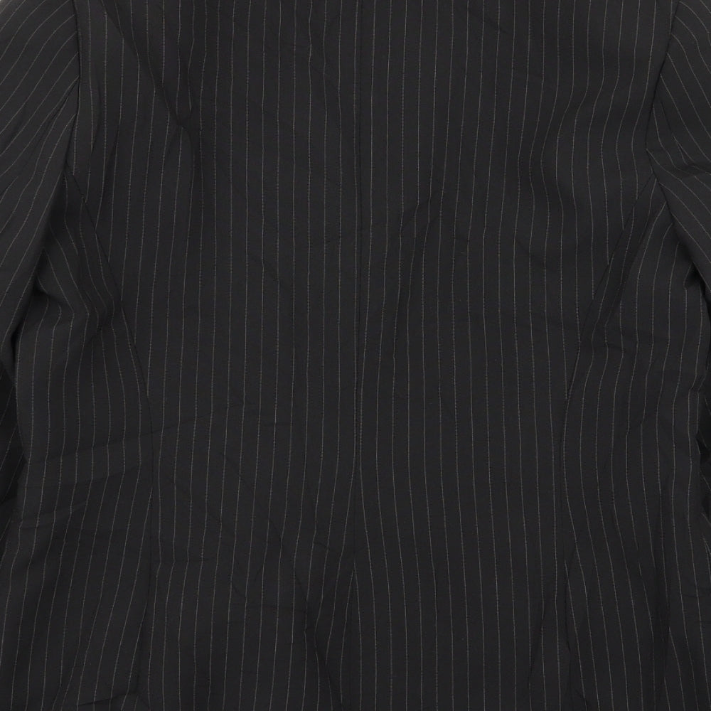 Dorothy Perkins Womens Black Striped  Jacket Blazer Size 12