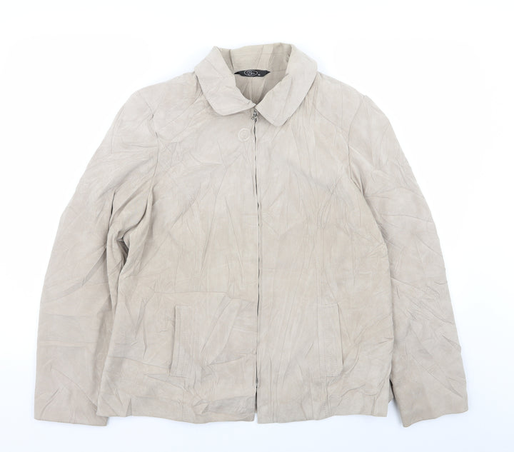 BM Womens Beige Jacket Size 16