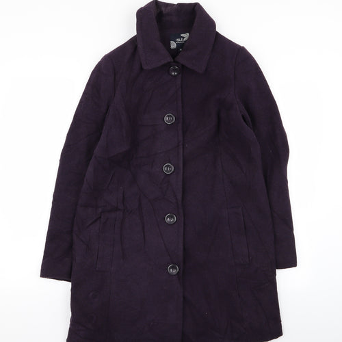 isle Womens Purple   Overcoat Coat Size 10