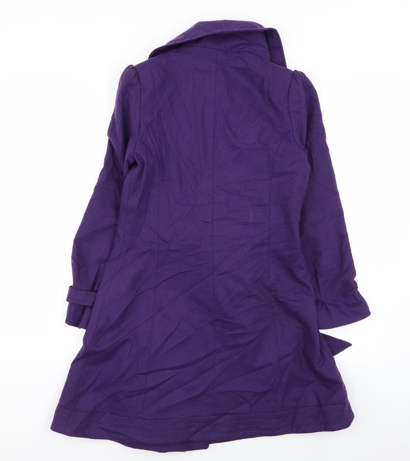 Topshop Womens Purple   Overcoat Coat Size 6
