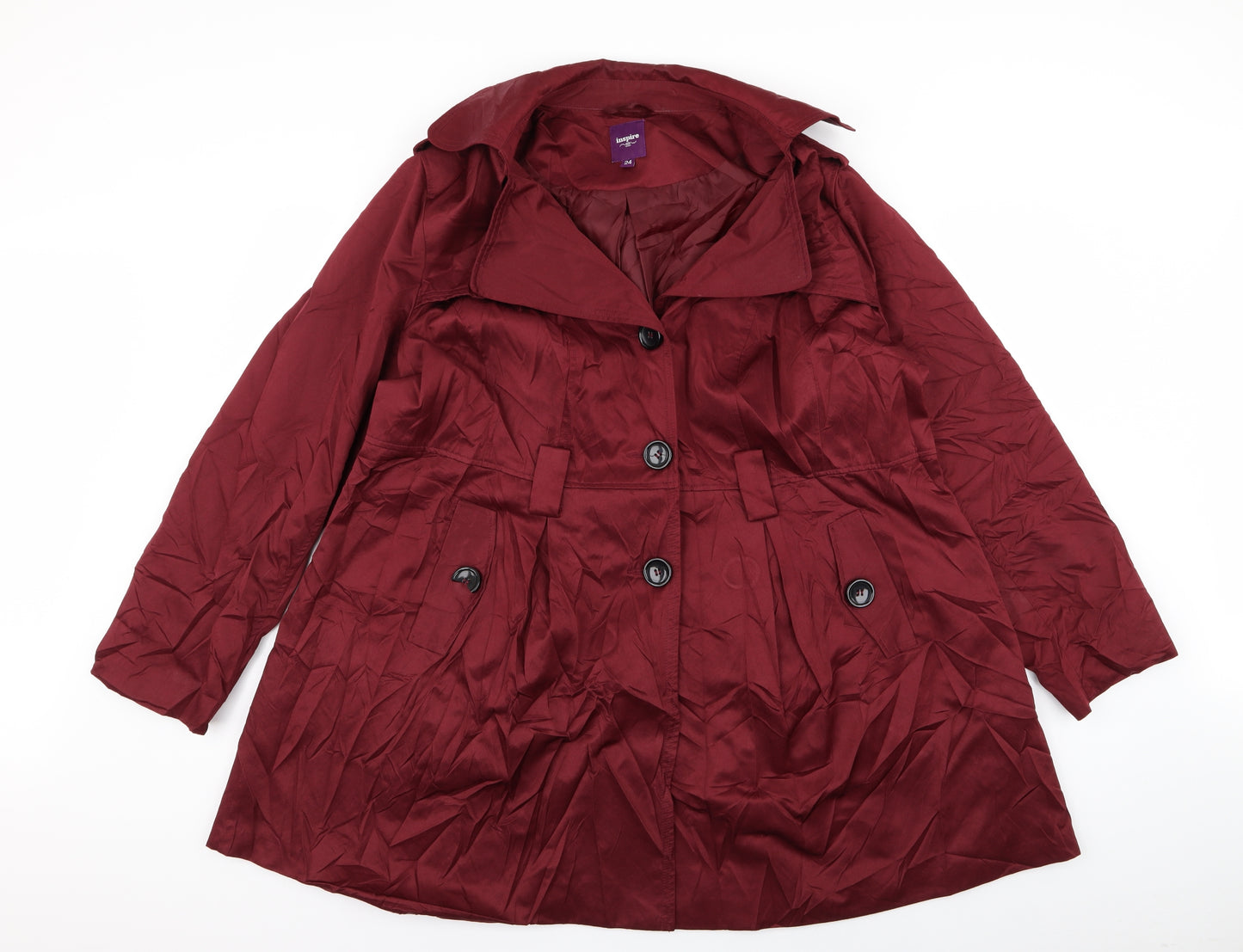 New Look Womens Red   Jacket Coat Size 24