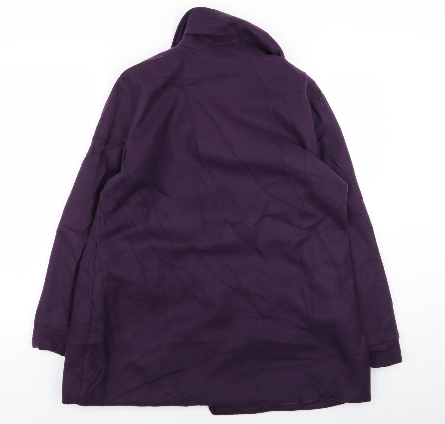 Gabrielle Vicenza Womens Purple   Overcoat Coat Size 14