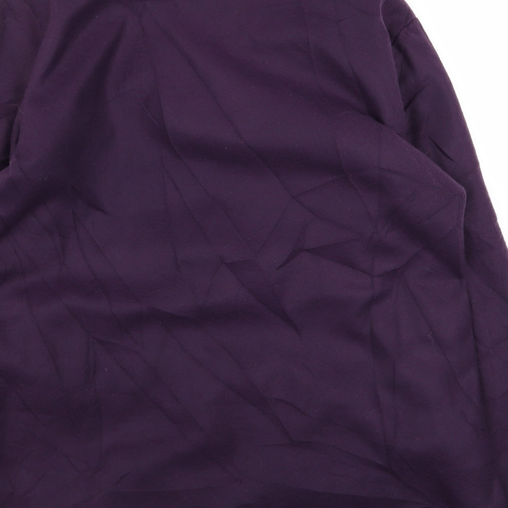 Gabrielle Vicenza Womens Purple   Overcoat Coat Size 14