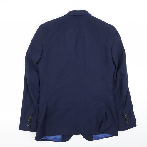 Harry Brown Mens Blue   Jacket Blazer Size 36