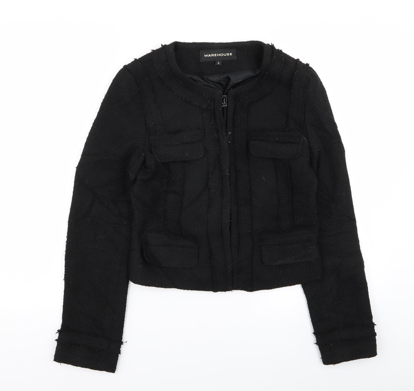Warehouse Womens Black   Jacket Blazer Size 8