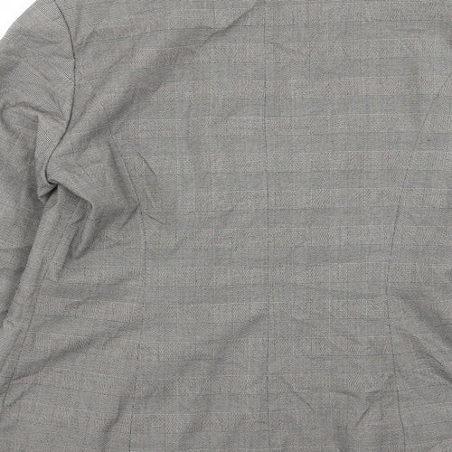 TU Womens Grey Check  Jacket Blazer Size 12