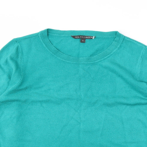 Love Knitwear Womens Green   Pullover Jumper Size 14