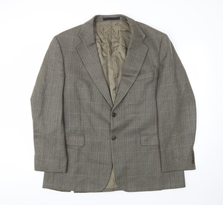 M&S Mens Brown Jacket Blazer Size 44